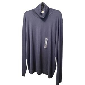 Alfani Men's Merino Wool Blend Navy Sweater XL